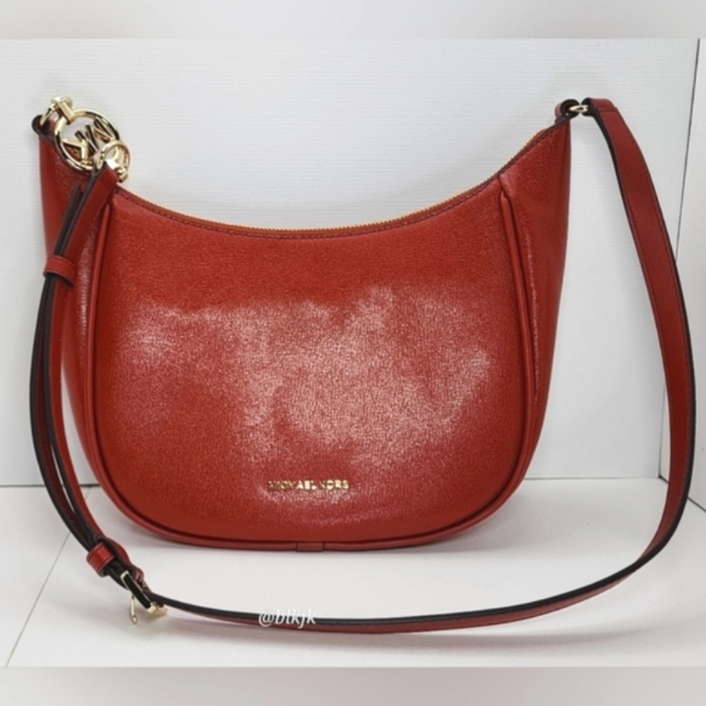 Michael Kors Leather Cheryl Messenger Bag *Terracotta* NWOT